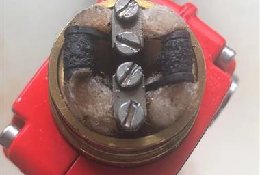 Why does my vape taste burnt?